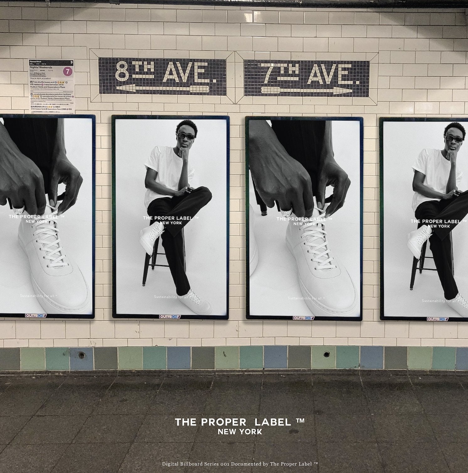 New York, Subway, Billboard – Advertising 002. - The Proper Label ®