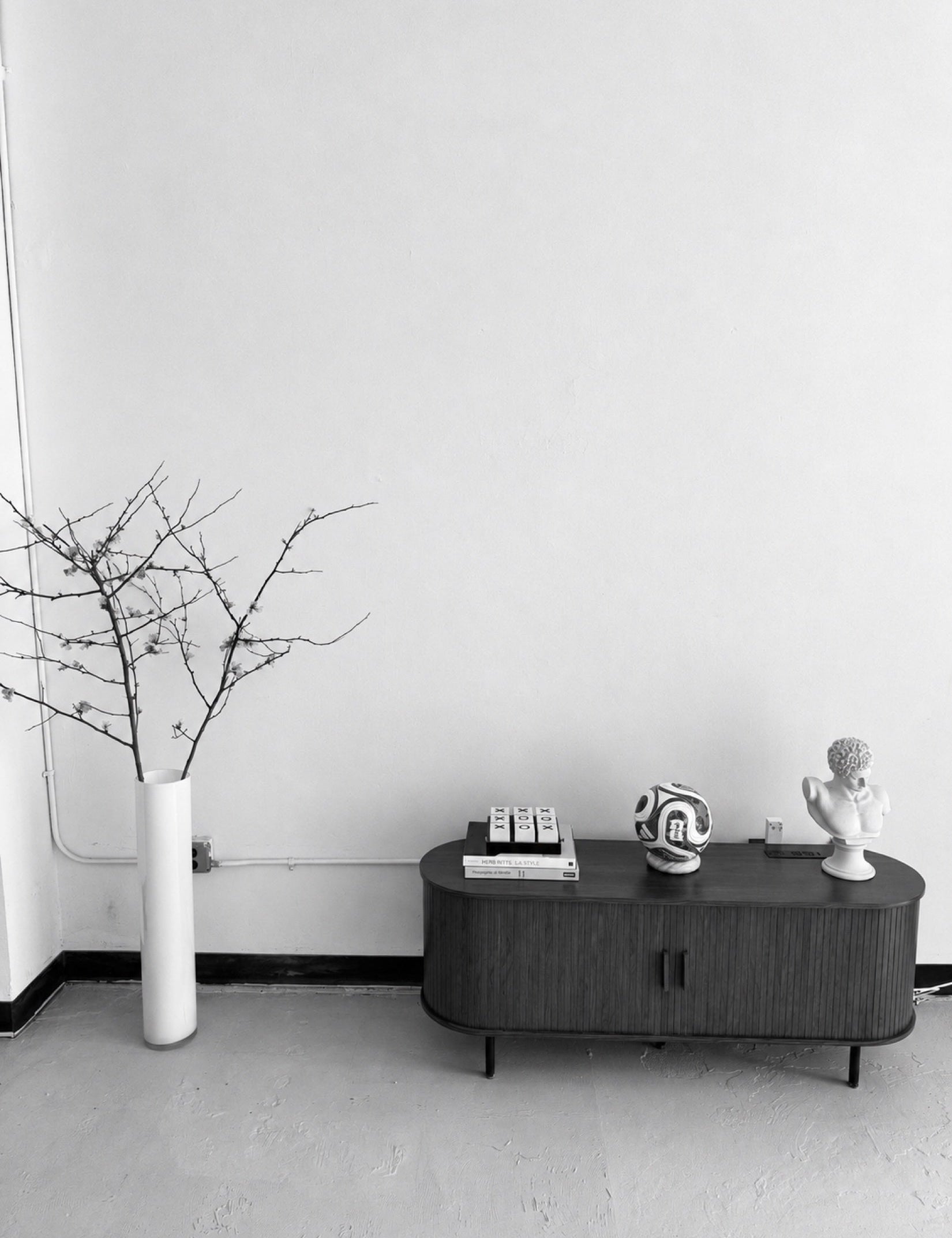 A ball, a bust, a branch and the daily arrangement of the House.