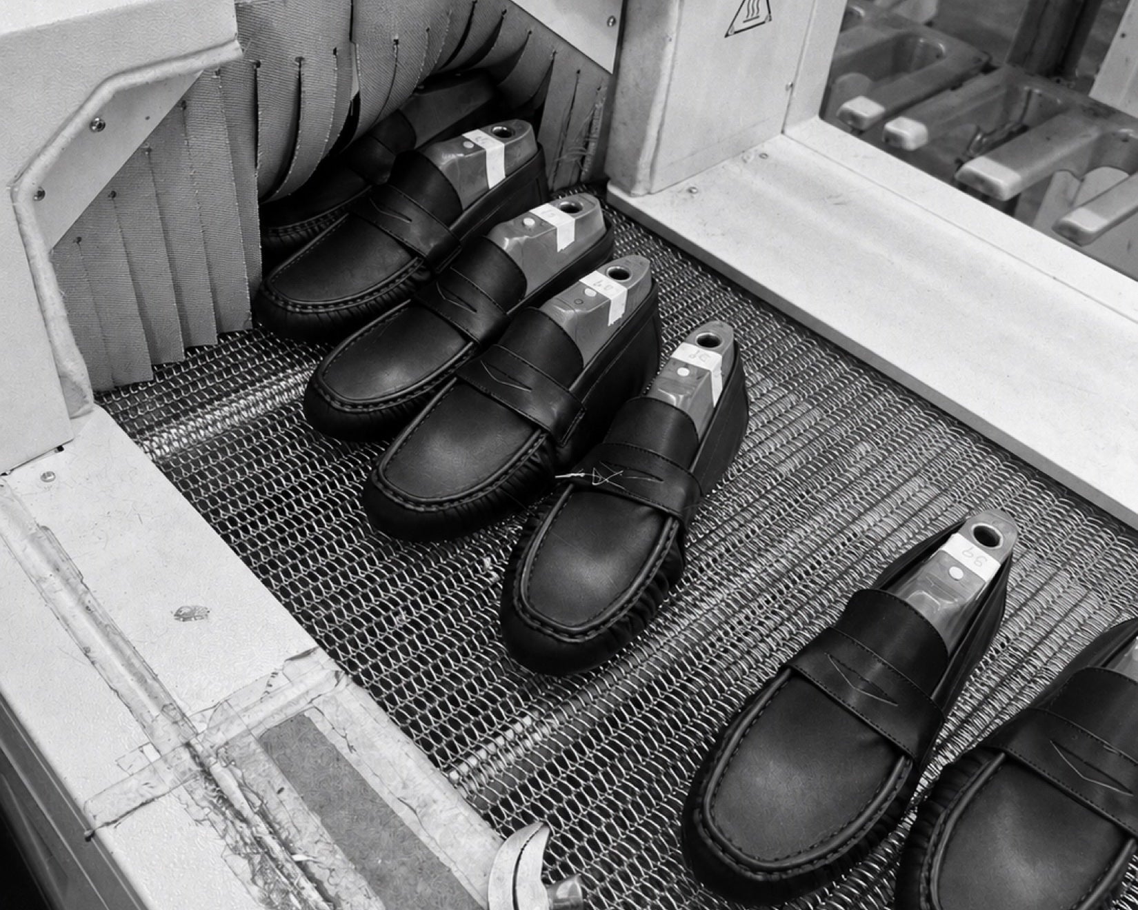 The Proper Moccasin, from the last to the finished pair.