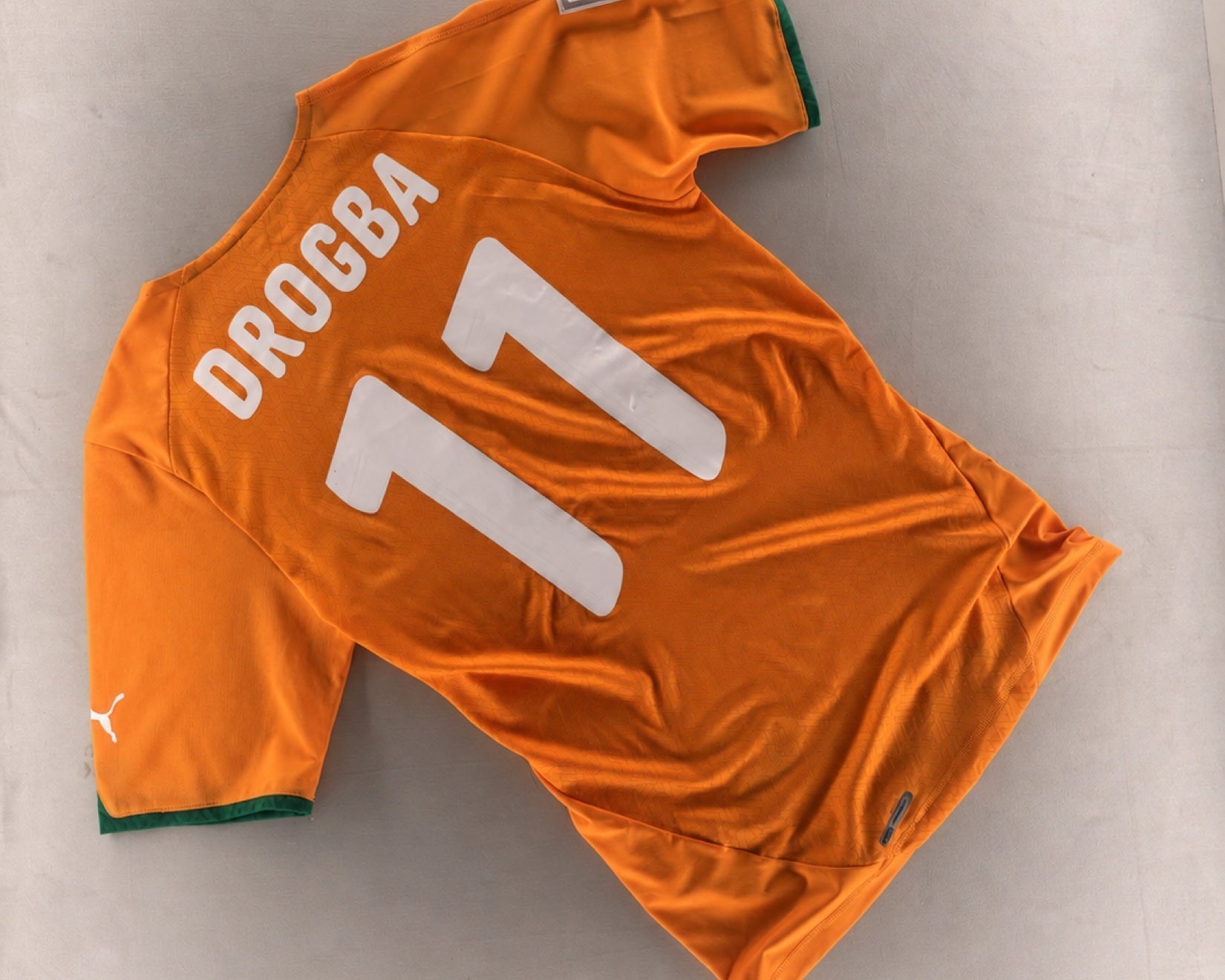 Numbers, collars and colours encountered in the football archive.