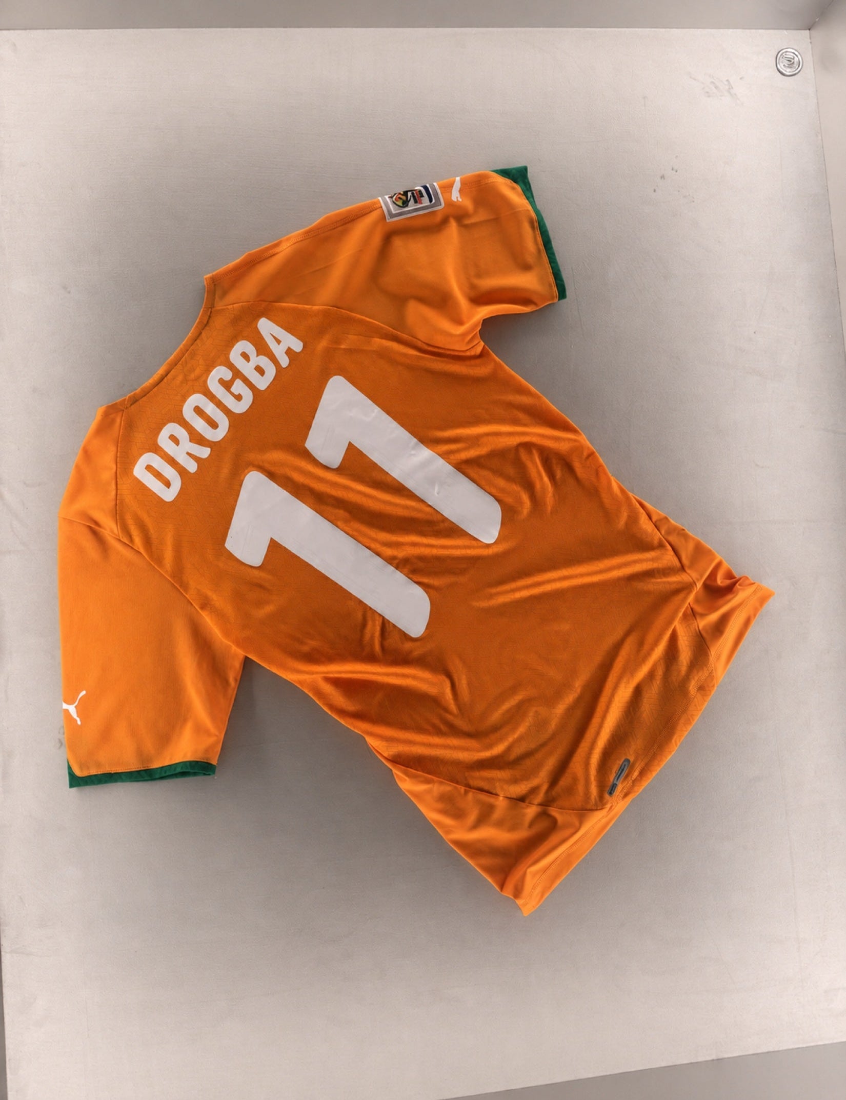 Numbers, collars and colours encountered in the football archive.
