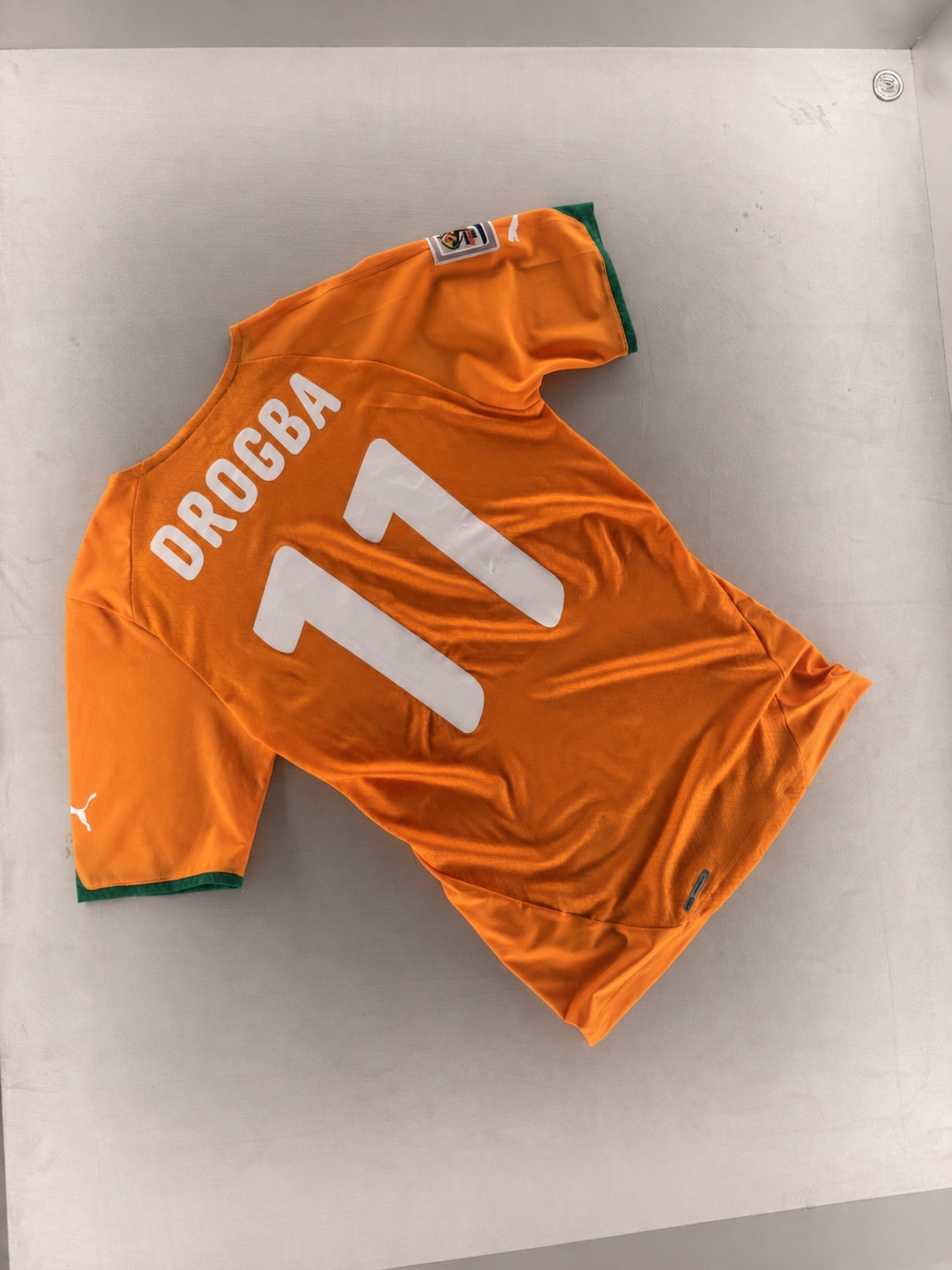 Numbers, collars and colours encountered in the football archive.