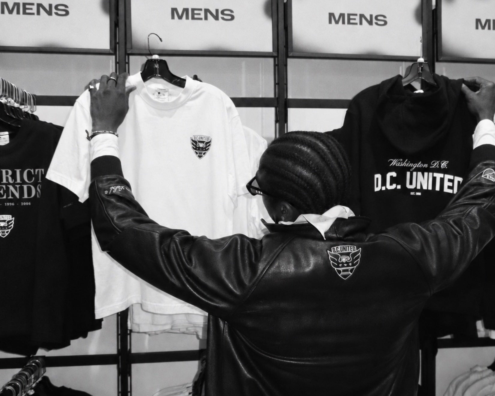 The collection leaves the studio rail and enters the place where supporters choose.