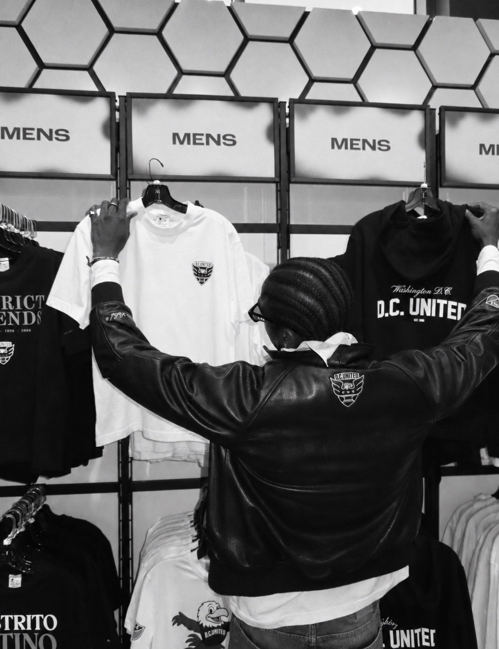 The collection leaves the studio rail and enters the place where supporters choose.