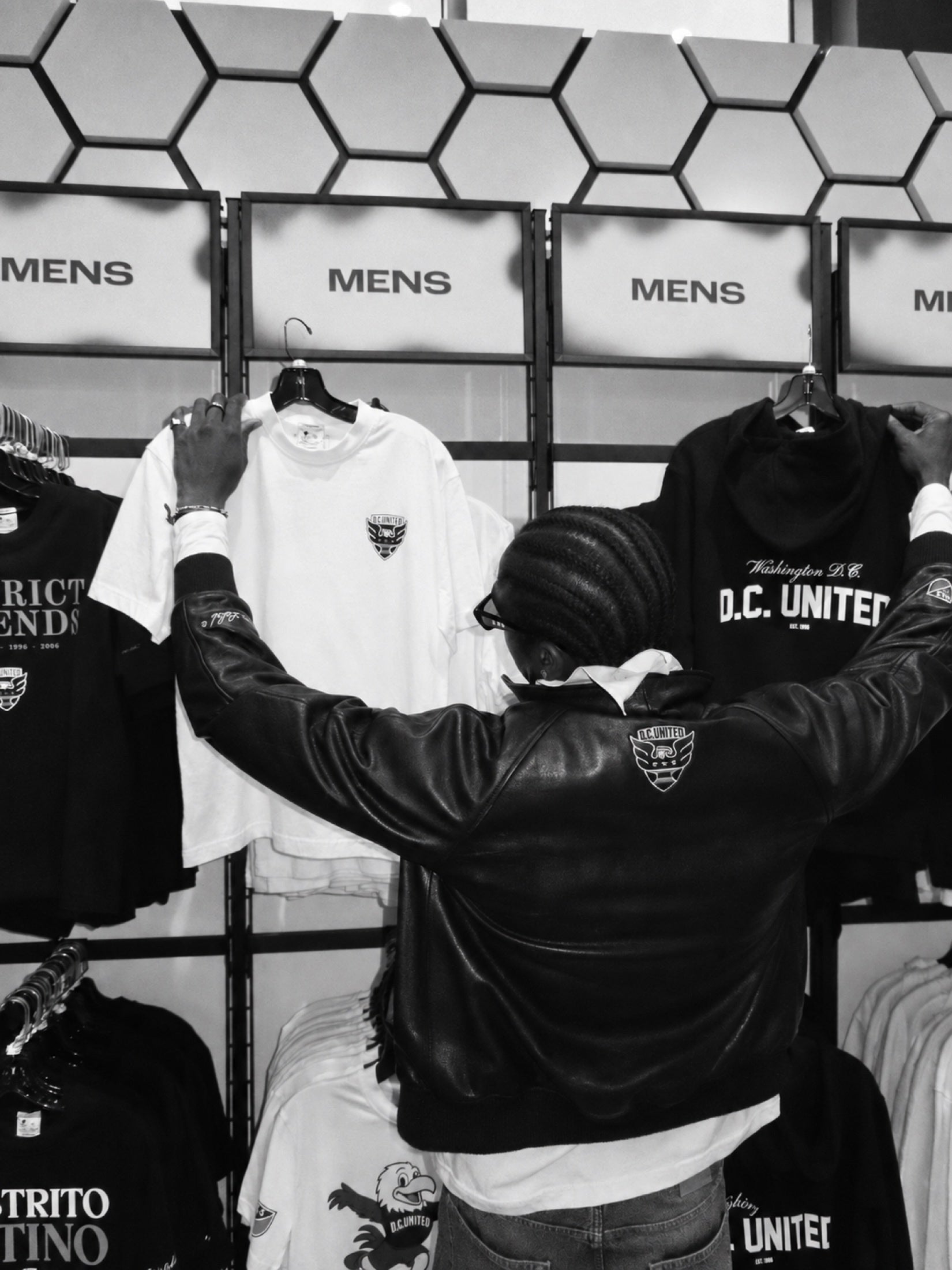 The collection leaves the studio rail and enters the place where supporters choose.