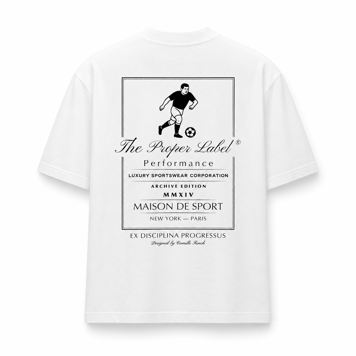 Maison de Sport® T-Shirt — White — back with Maison de Sport graphic