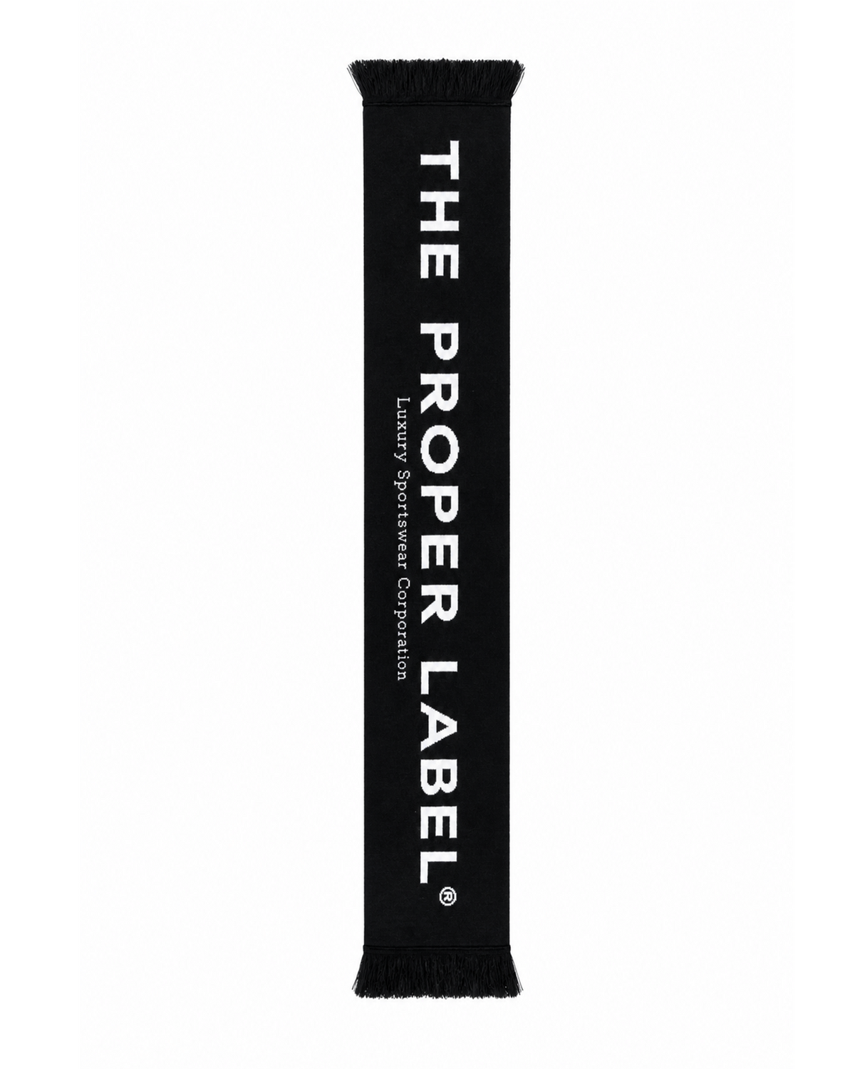 City Scarf — full-length lettered side