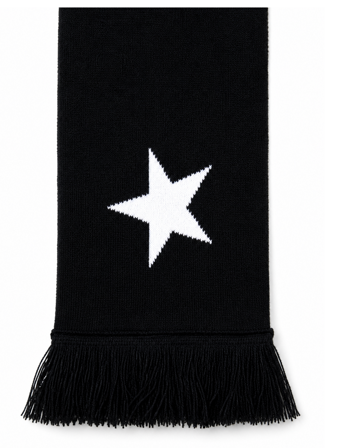 City Scarf — star and fringe detail