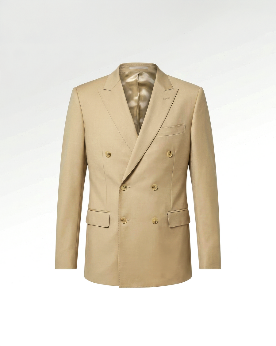 Blazer Grand Street, vue de face en noir et blanc.
