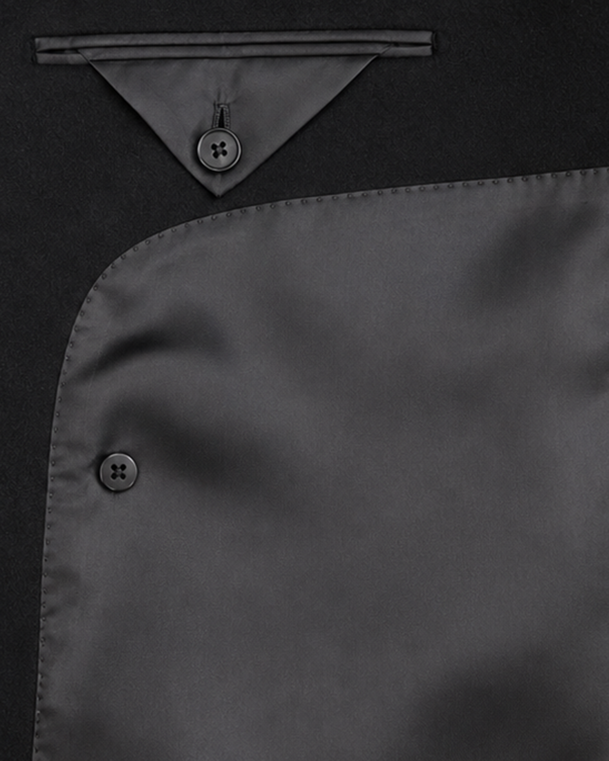 The Legacy Wool & Cashmere Overcoat — inside pocket and lining