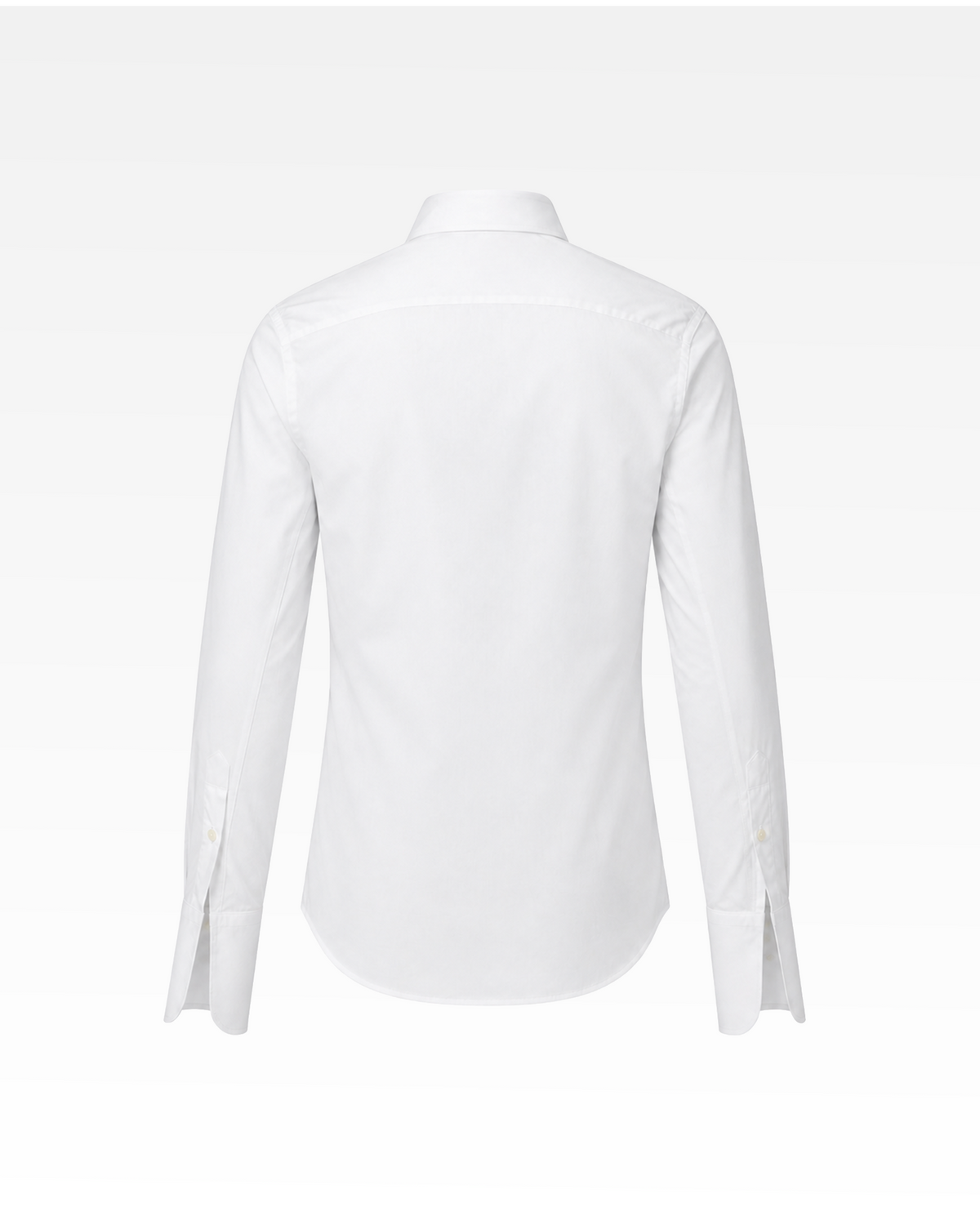 The Proper Poplin Shirt — Blanc — back view
