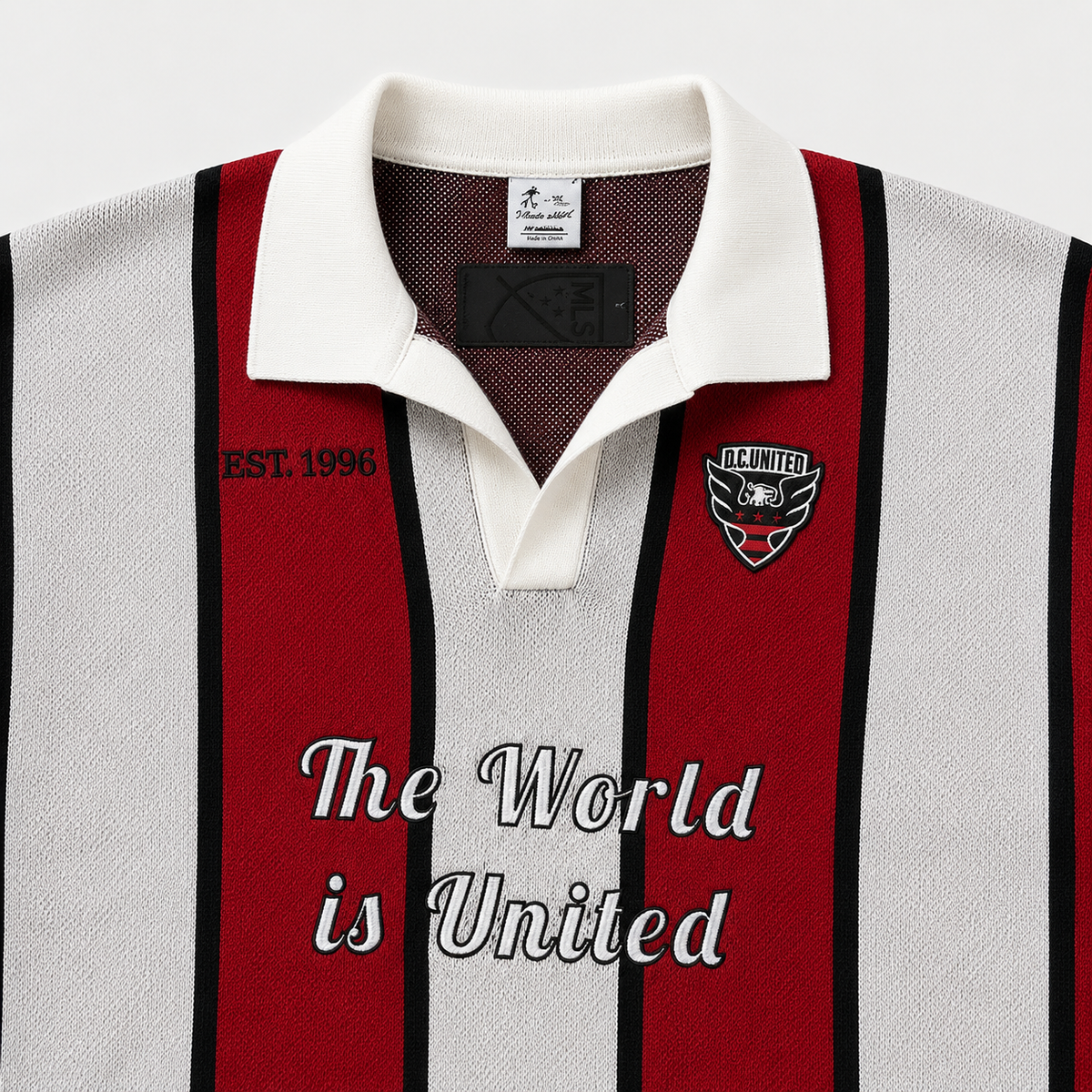D.C. United — The World Is United™ Knit — rugby collar and chest embroidery