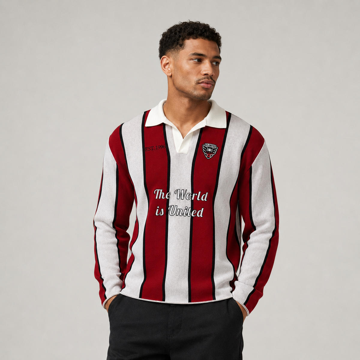 D.C. United — The World Is United™ Knit — three-quarter view worn by a model