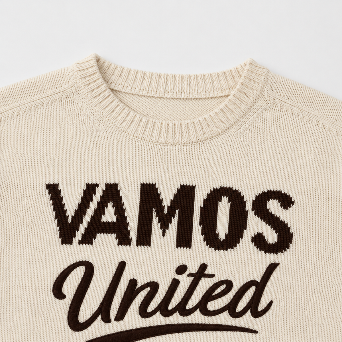D.C. United — Vamos United Knit — chest lettering detail