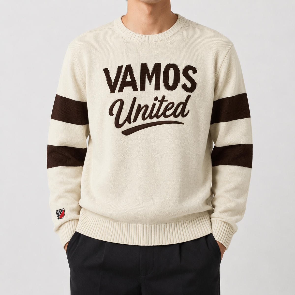 D.C. United — Vamos United Knit — front view worn by a model