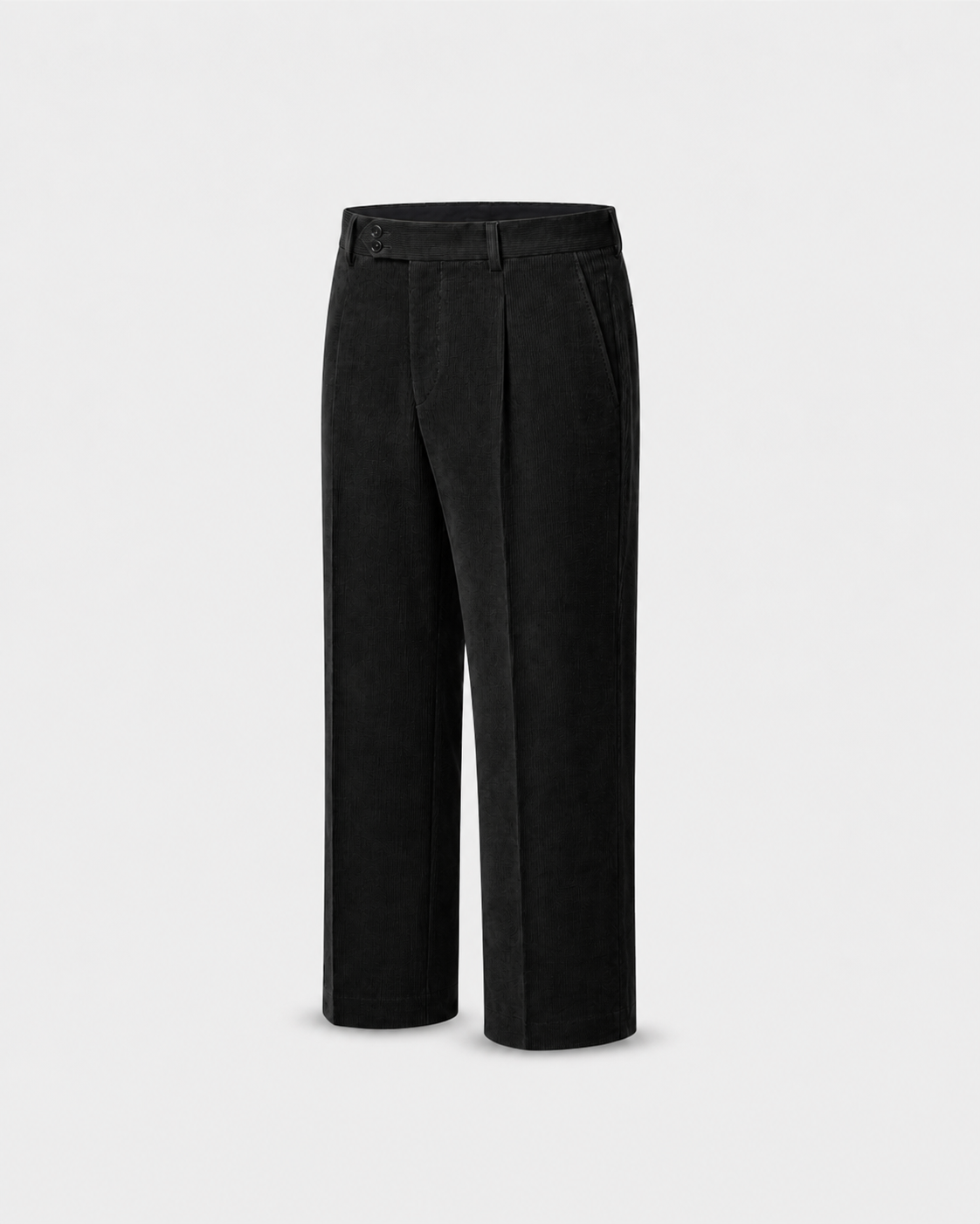 The Uniform Trouser Black Corduroy