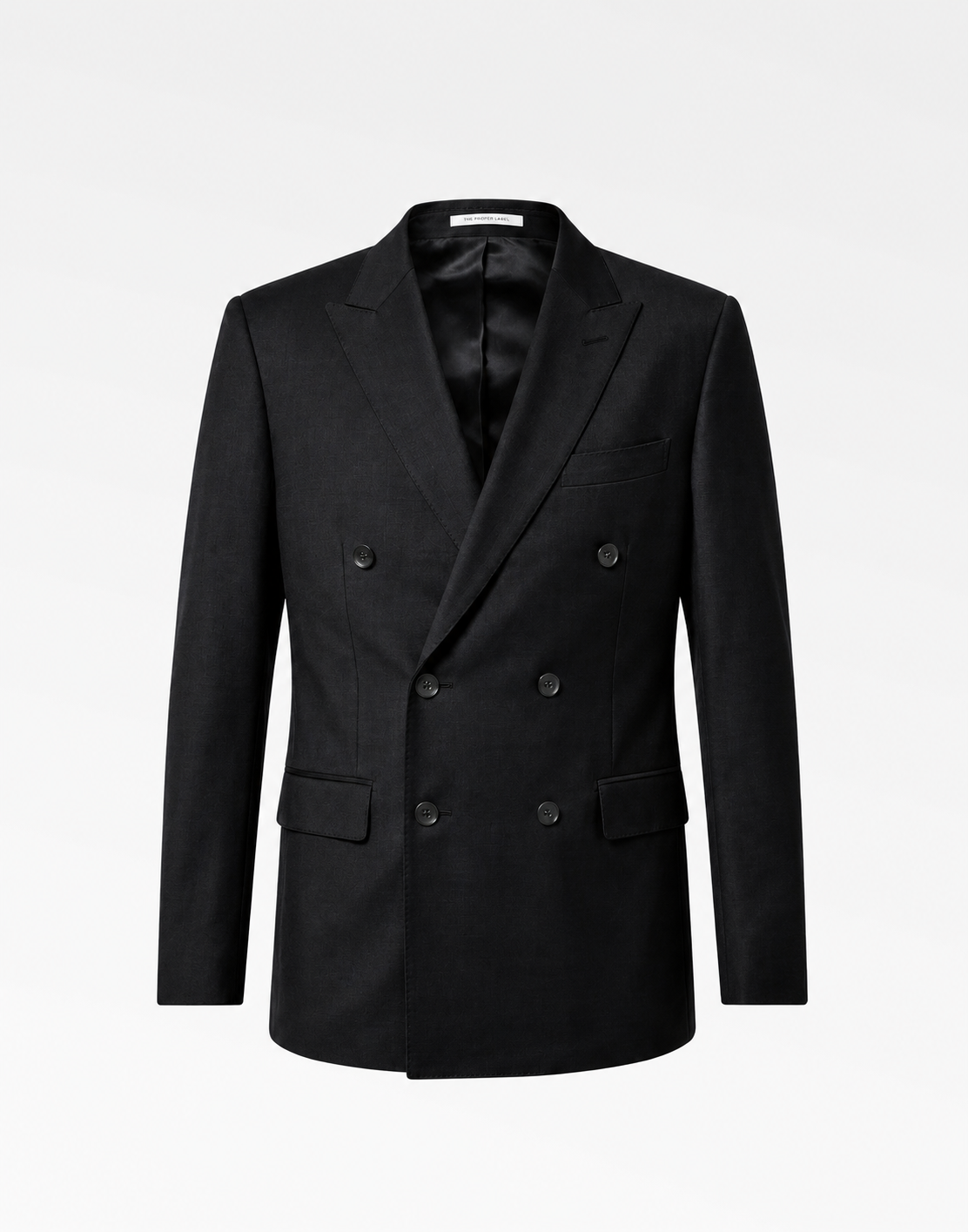 Grand Street Double-Breasted Jacket Noir