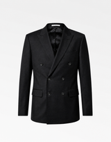 Grand Street Double-Breasted Jacket Noir