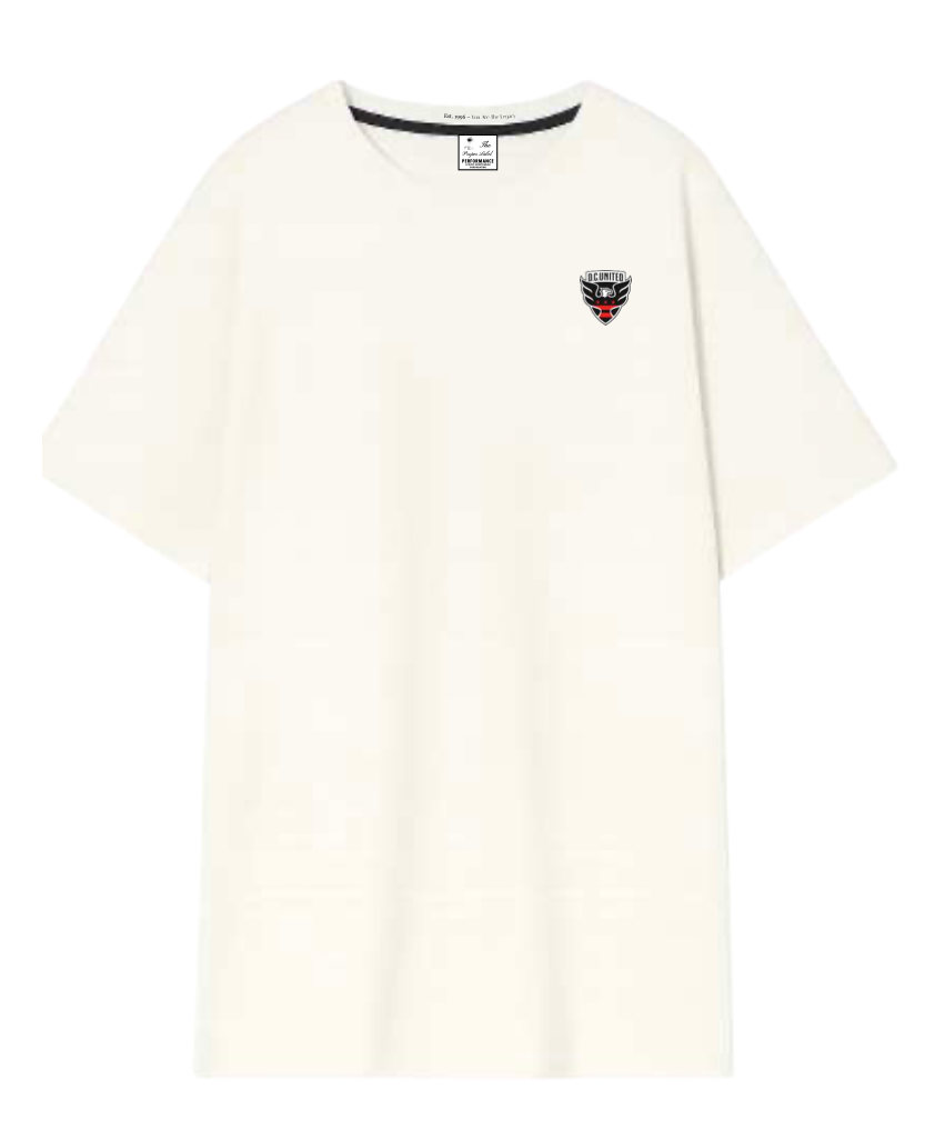 D.C. United — Classic 96 T-Shirt — front of the ivory T-shirt with small club crest