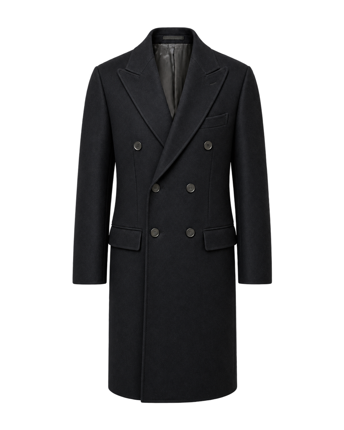 The Legacy Wool & Cashmere Overcoat — full front view