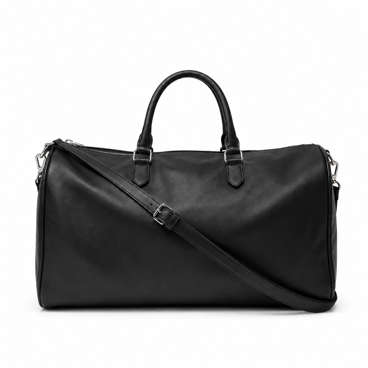 The Continental Holdall, in black leather.