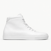 The Proper High-Top Sneaker — White — single side profile, Maison product cover.