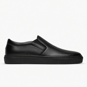 The Proper Slip-On — Black — single side profile, Maison product cover.