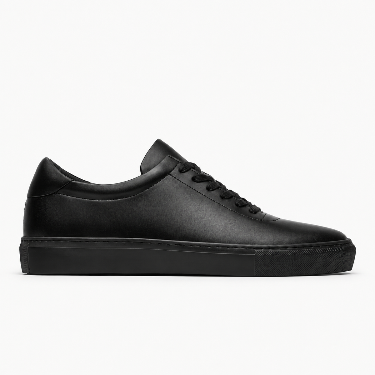 The Proper Sneaker — Black — single side profile, Maison product cover.