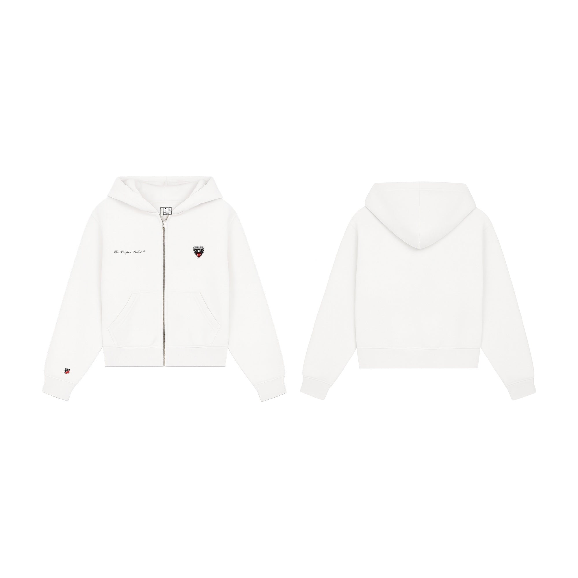 D.C. United — Heritage Femme Zip — White — design illustration
