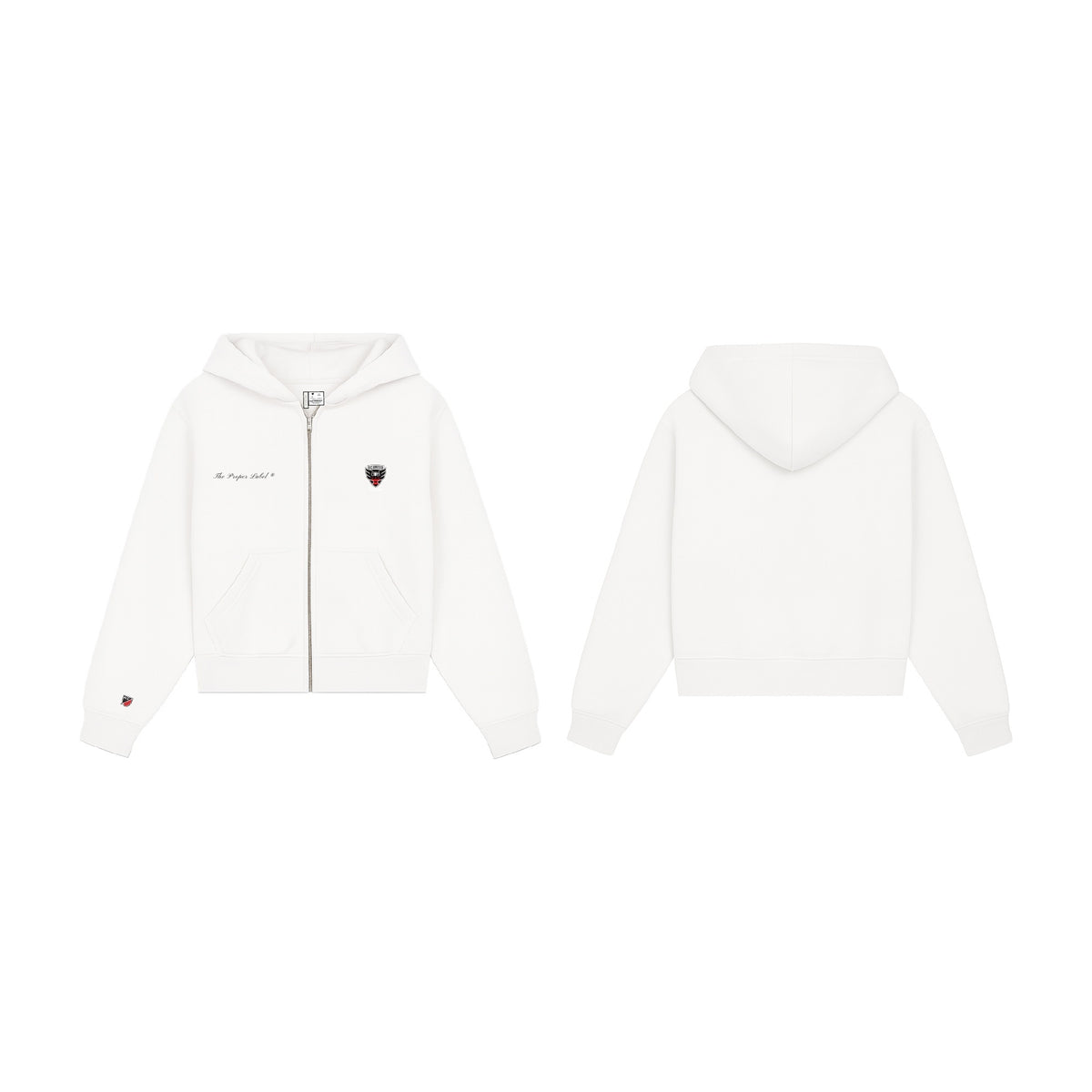 D.C. United — Heritage Femme Zip — White — design illustration