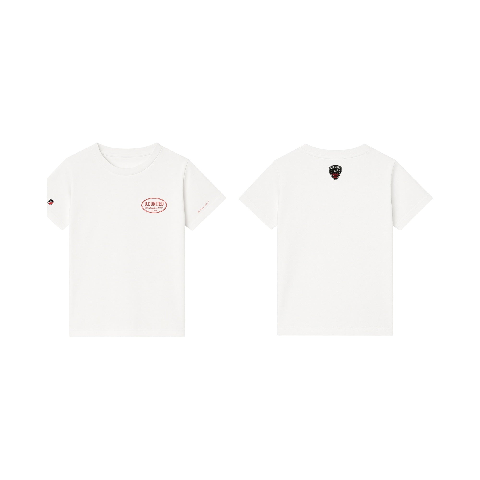 D.C. United — Captain Classic T-Shirt — Kids — White — design illustration