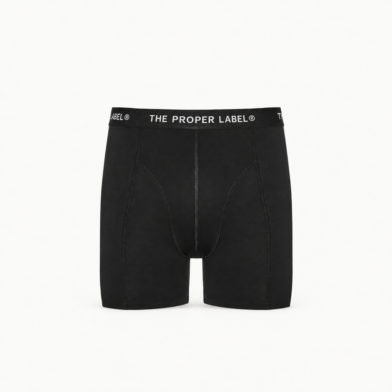 Boxer briefs — black — single product view on the Maison studio background.