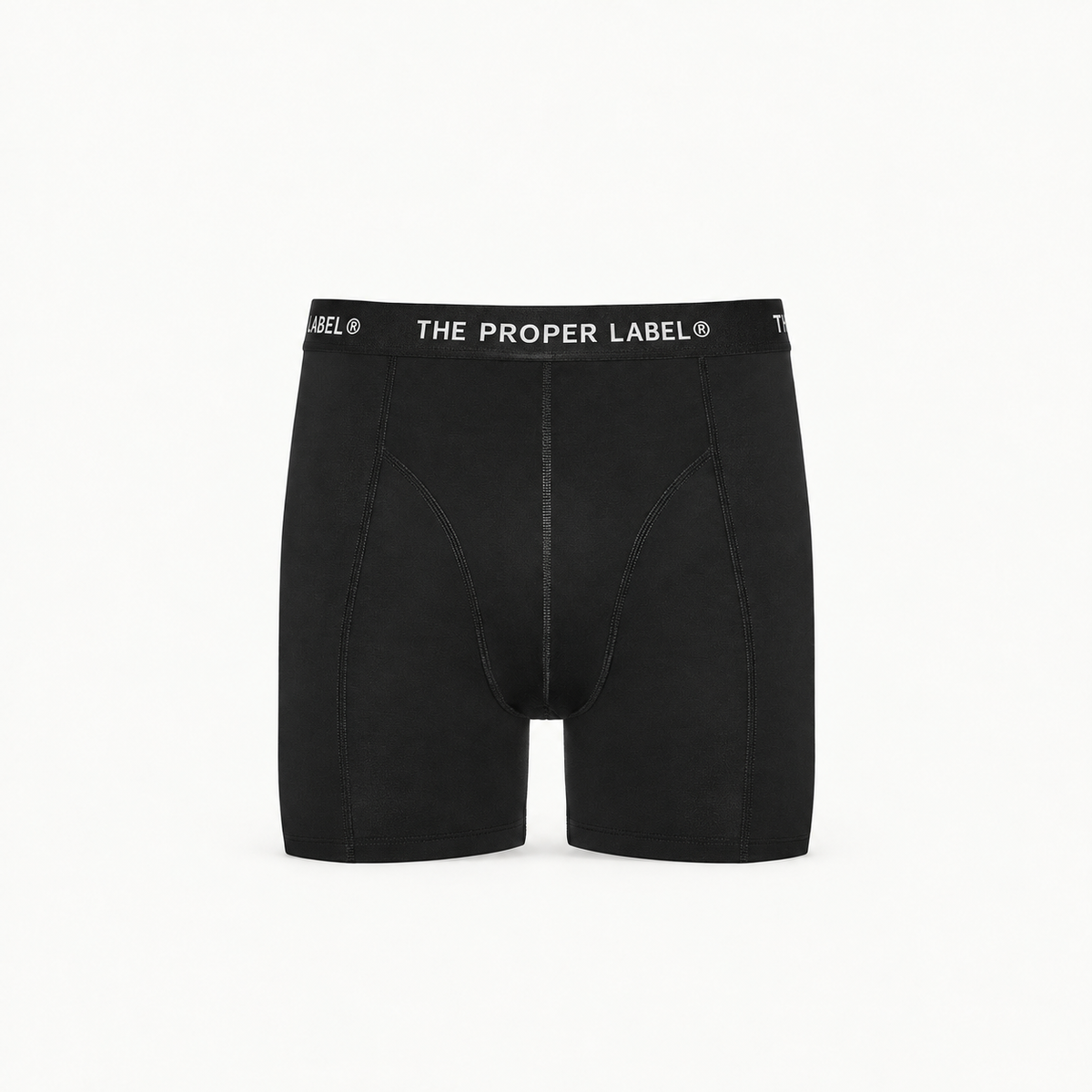 Boxer briefs — black — single product view on the Maison studio background.