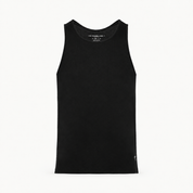 Tank top — black — single product view on the Maison studio background.