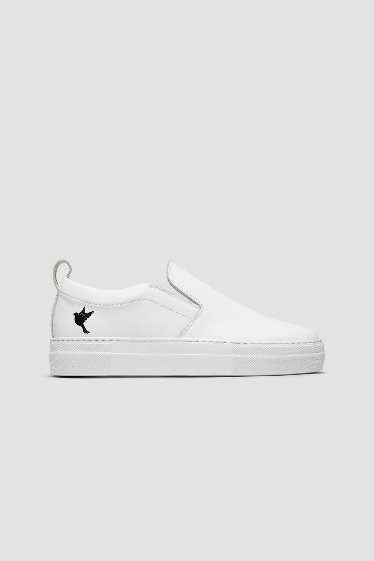 The Dove Slip-On — White — studio view 01