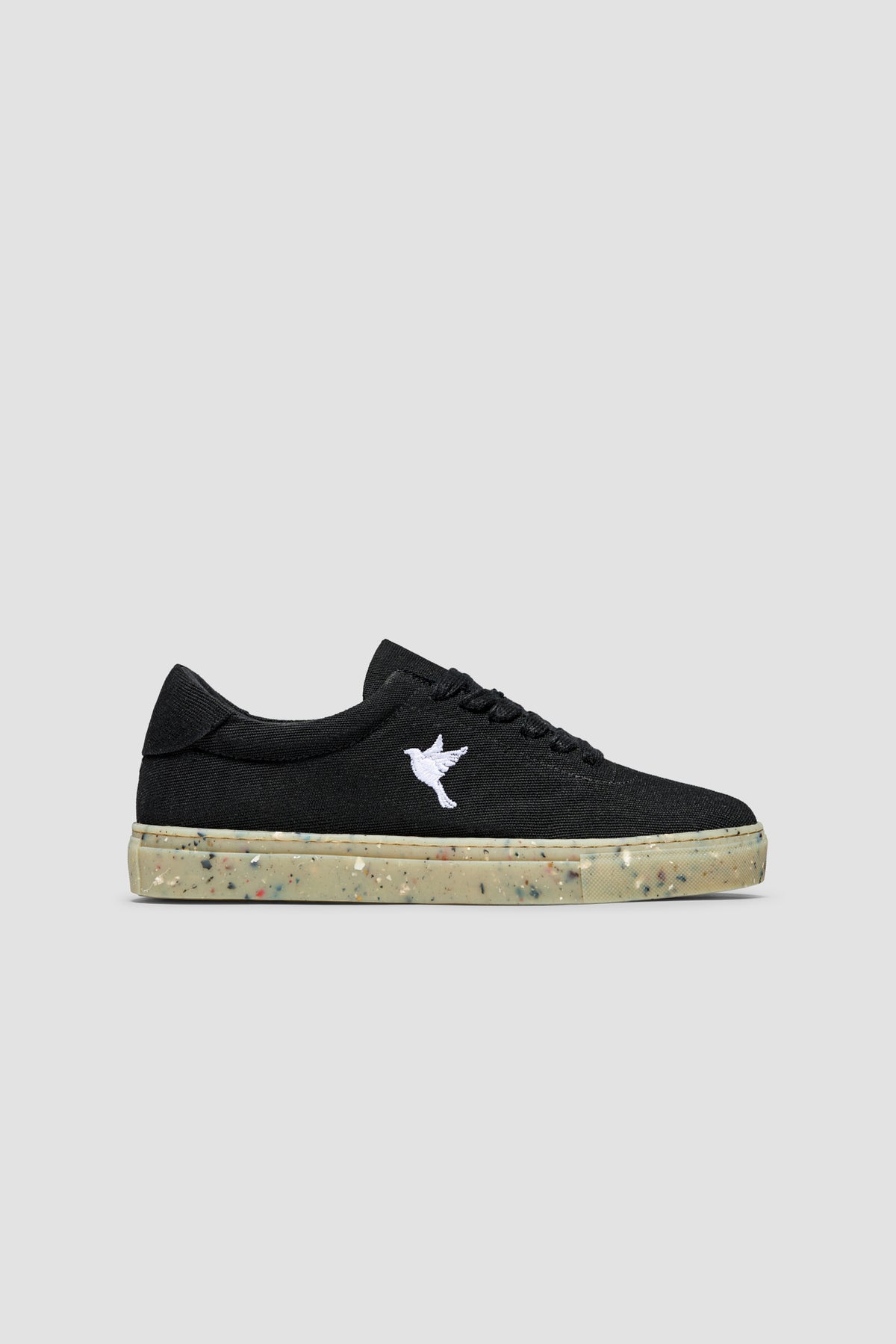 The Hampton Sneaker — Black — studio view 01