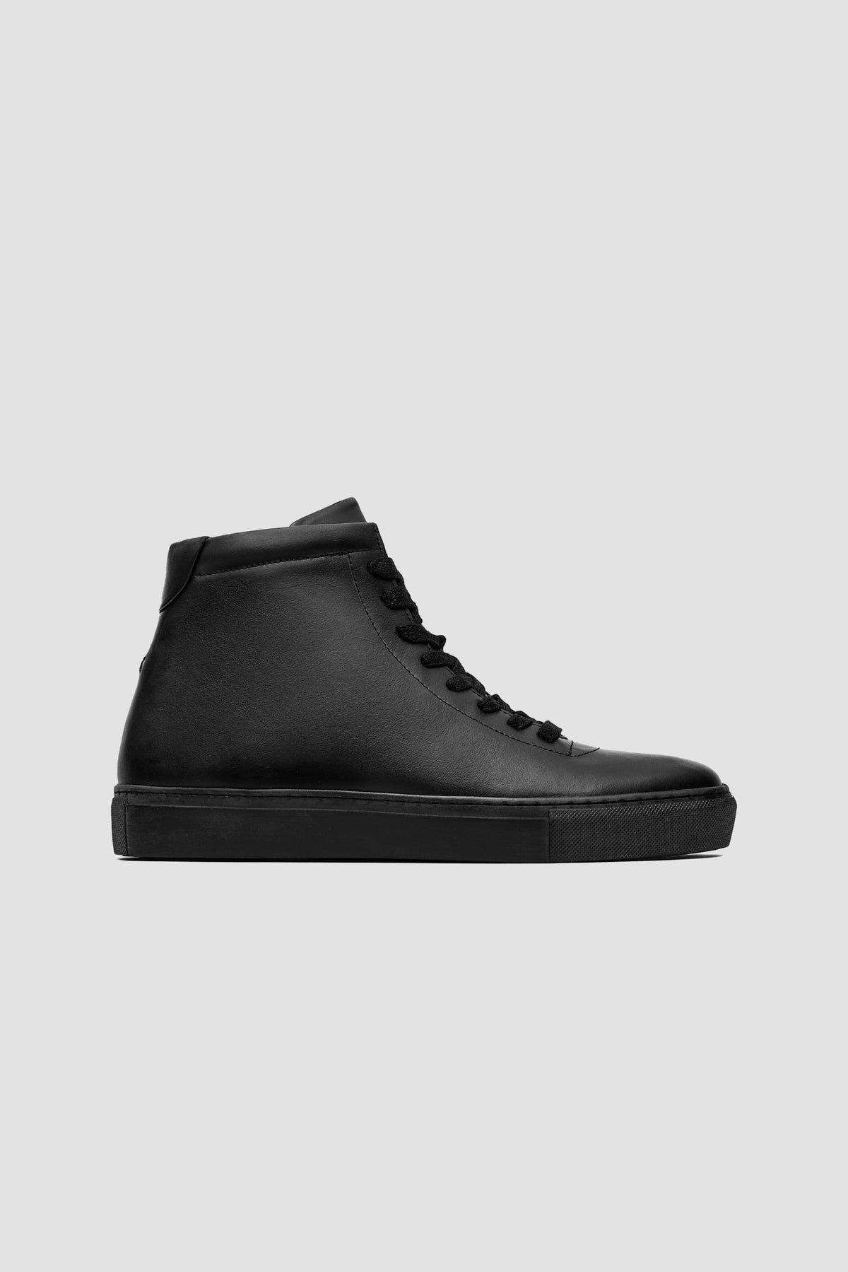The Proper High-Top Sneaker — Black — studio view 01