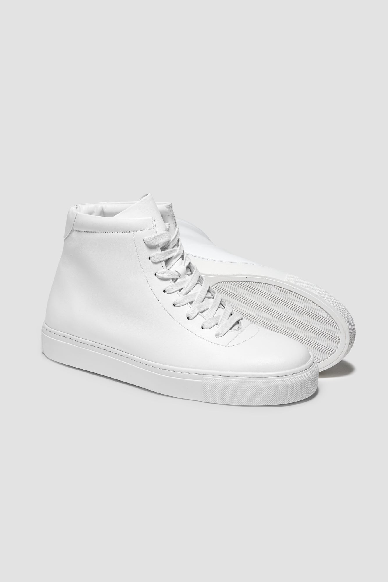 The Proper High-Top Sneaker — White — studio view 04