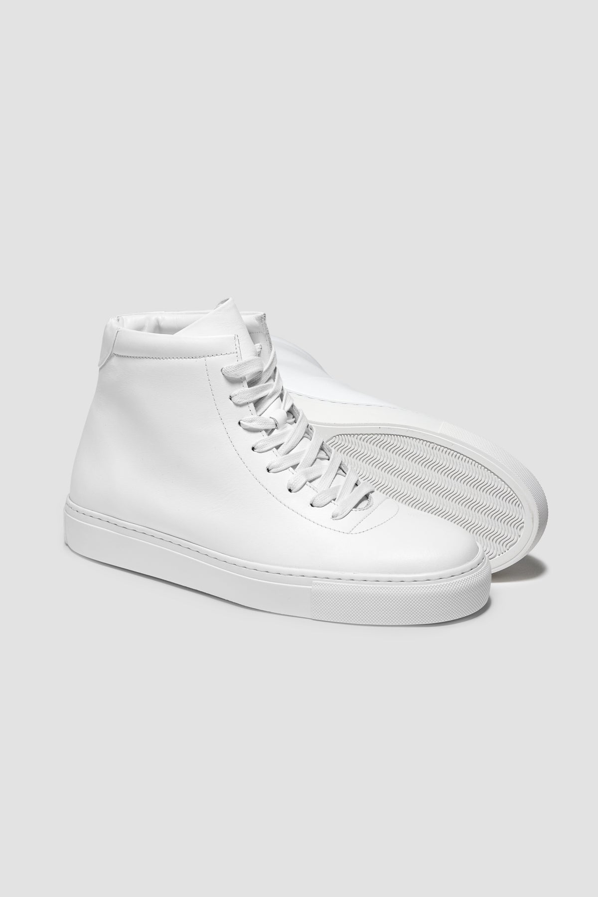 The Proper High-Top Sneaker — White — studio view 04