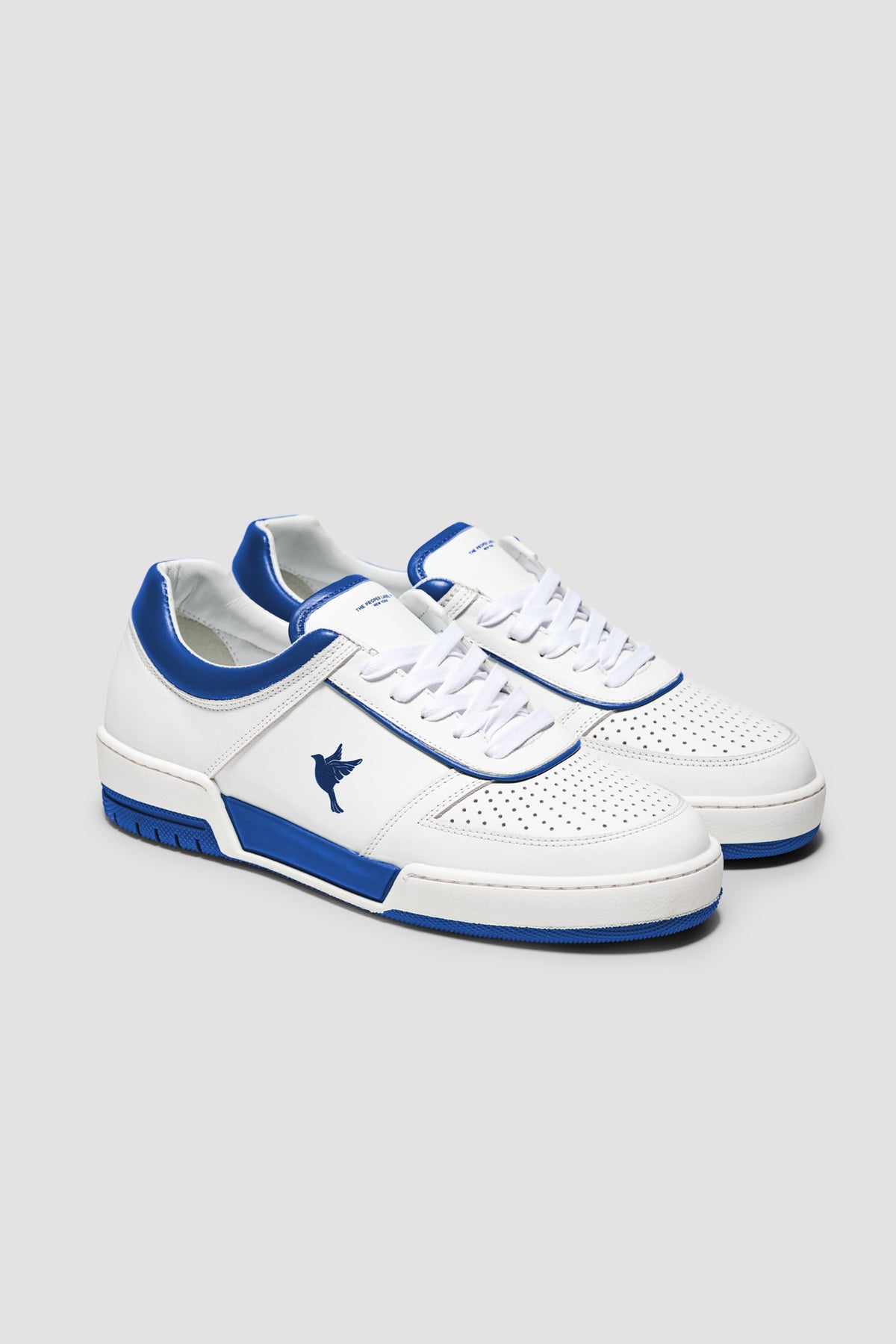 The PR003 — White / Blue — studio view 02