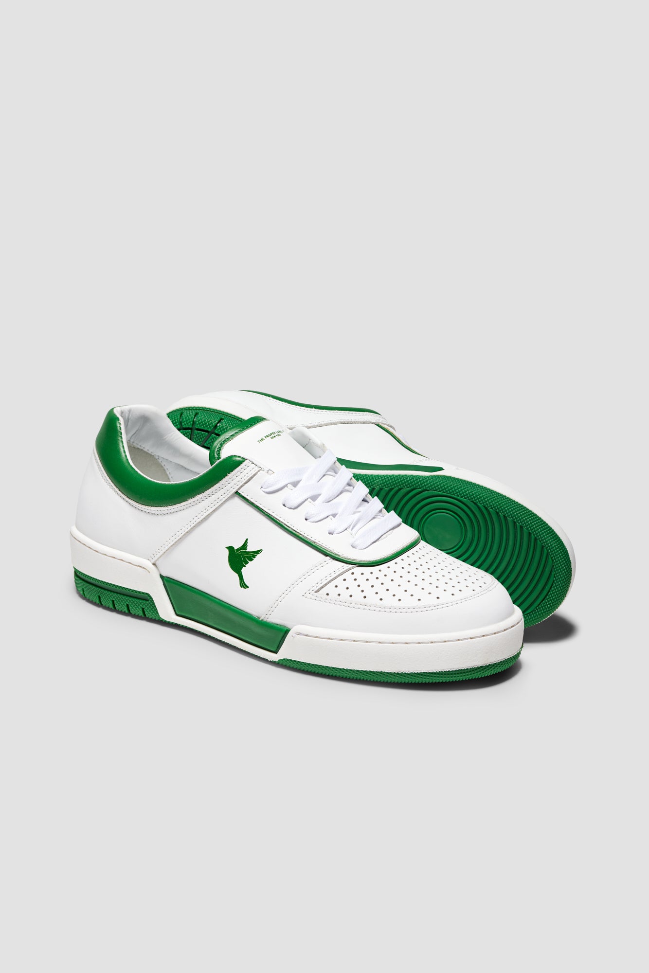 The PR003 — White / Green — studio view 04