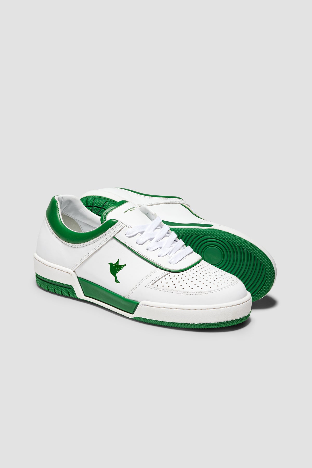 The PR003 — White / Green — studio view 04