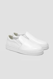 The Proper Slip-On — White — studio view 02