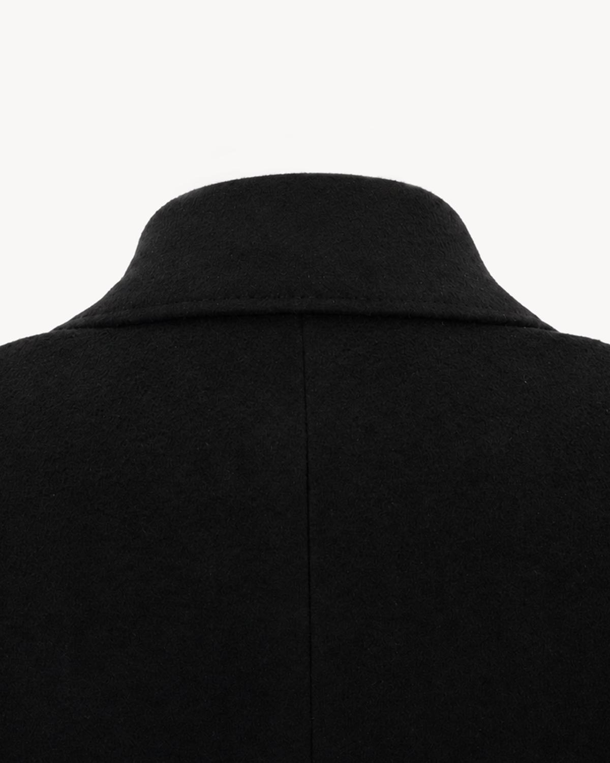 The Legacy Wool & Cashmere Overcoat — back collar detail