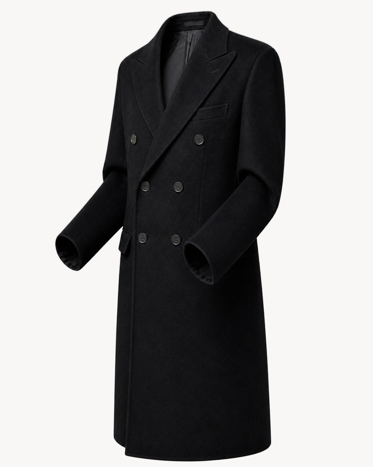 The Legacy Wool & Cashmere Overcoat — three-quarter view