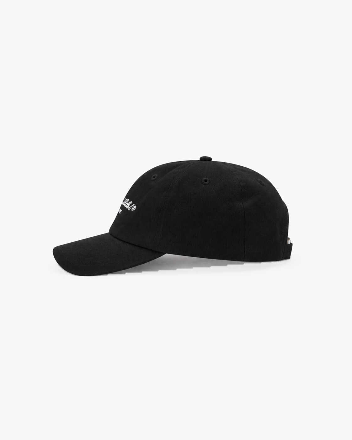 Signature Proper Cap — Noir — side profile