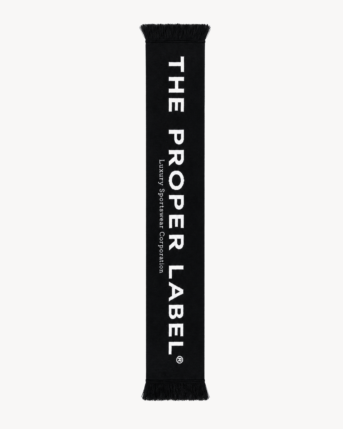 City Scarf — full-length lettered side