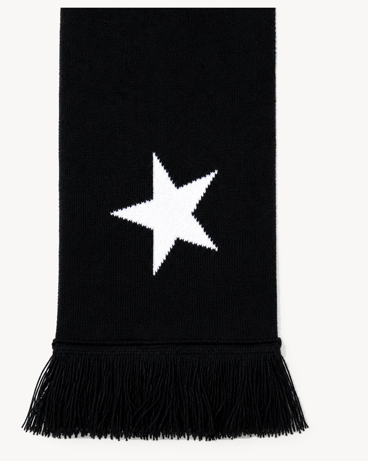 City Scarf — star and fringe detail