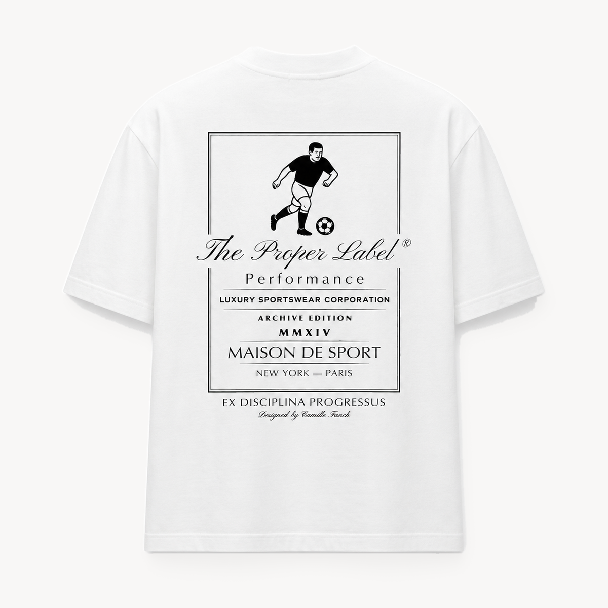 Maison de Sport® T-Shirt — White — back with Maison de Sport graphic