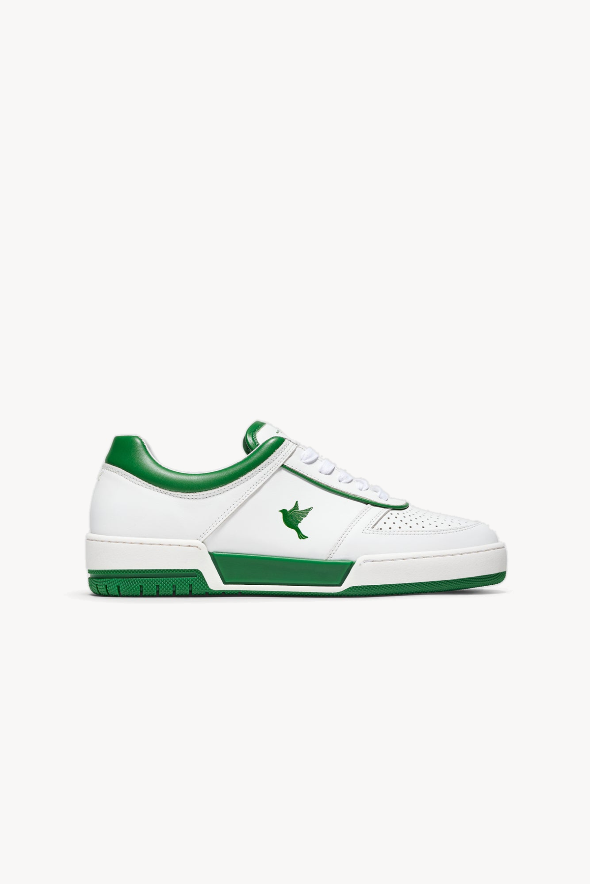 The PR003 — White / Green — studio view 01